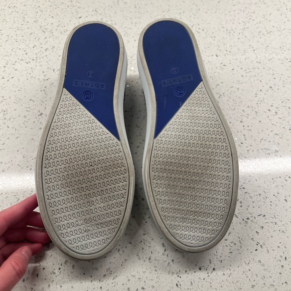 Rothy’s Slip On Sneaker, Size 6.5, Navy blue maritime gradient color. - Picture 2 of 5